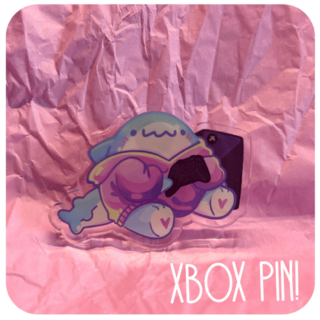 Gamer Shark pin 