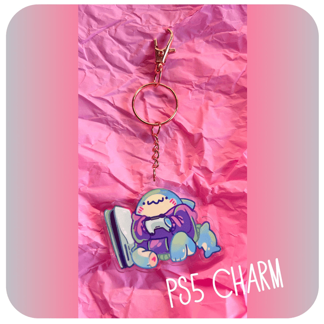 gamer shark charm 